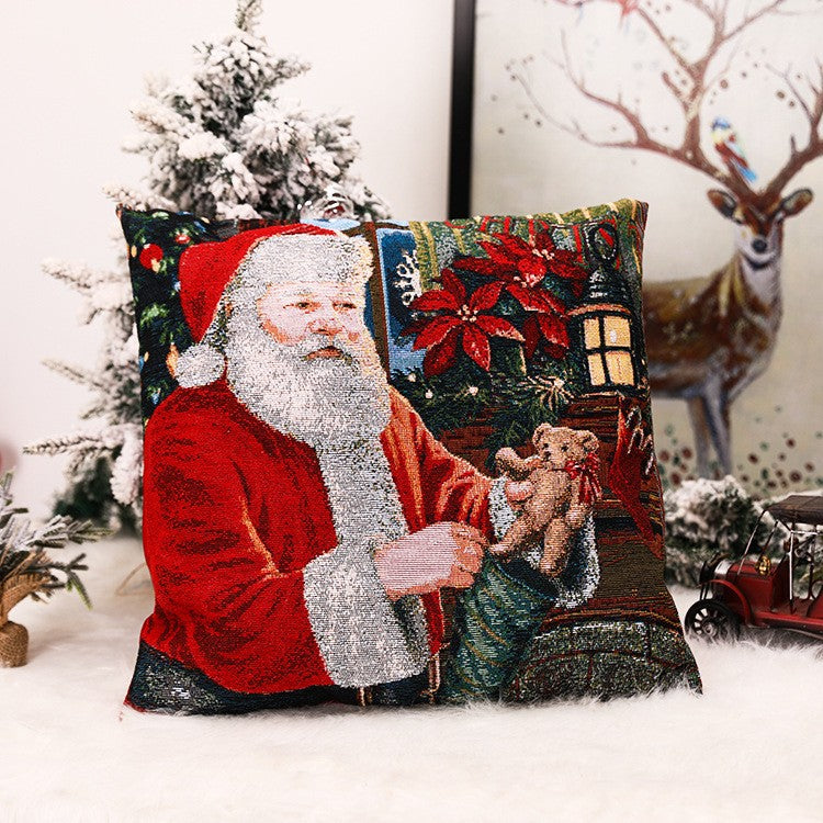 Christmas Square Pillow Cover Home