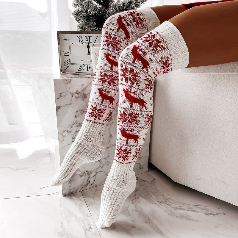 Winter Christmas Warm Knitted Socks