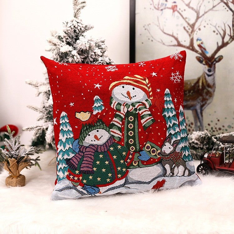 Christmas Square Pillow Cover Home