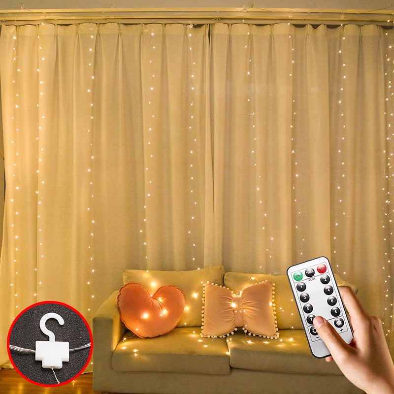 Curtain Garland On The Window USB String Lights