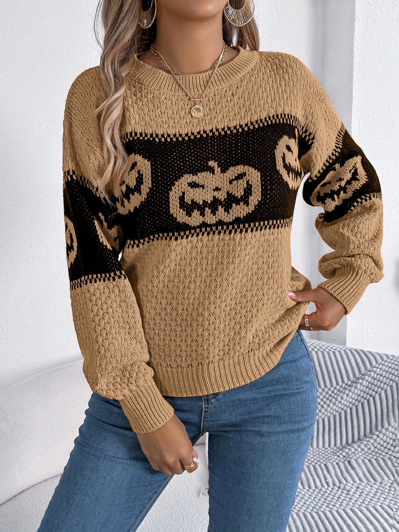 Pumpkin Pullover Sweater