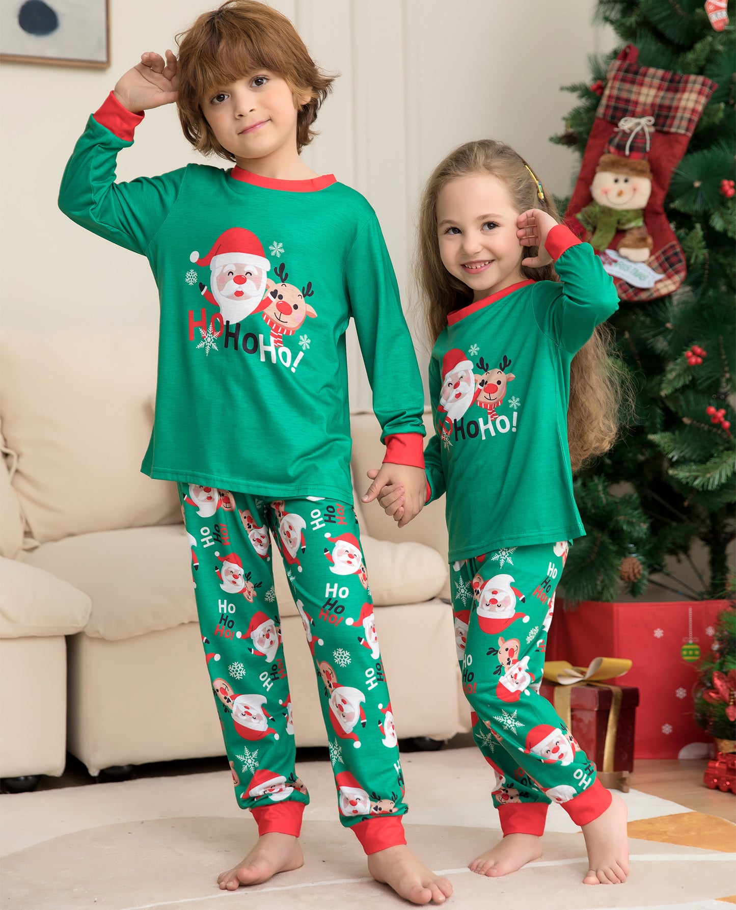 Santa Claus Matching Family Christmas PJs Sets