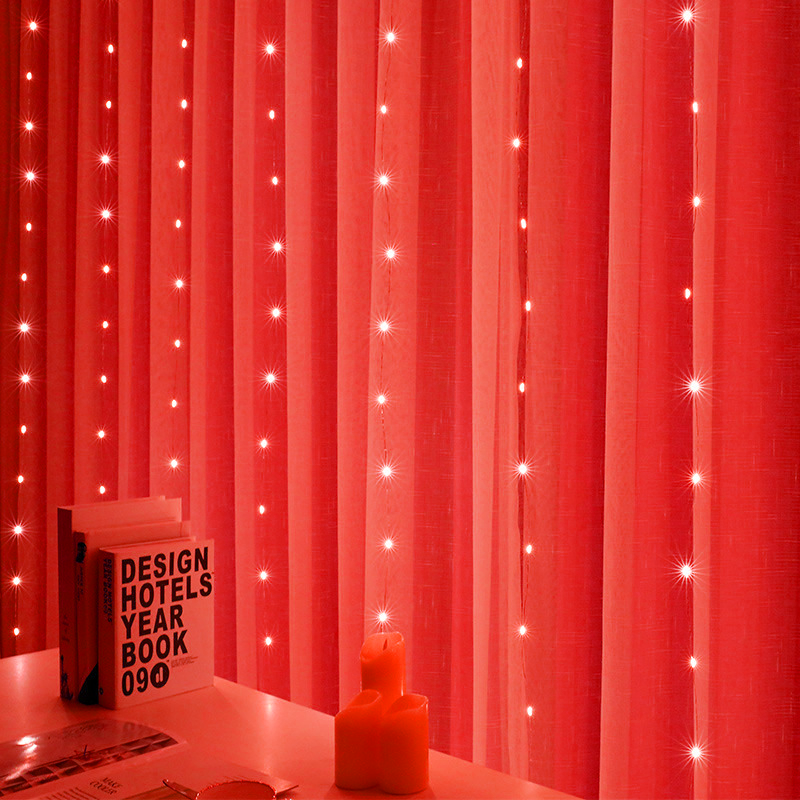 Curtain Garland On The Window USB String Lights