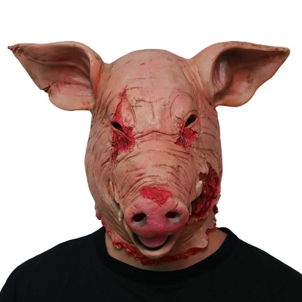 Rotten Face Pig Head Mask