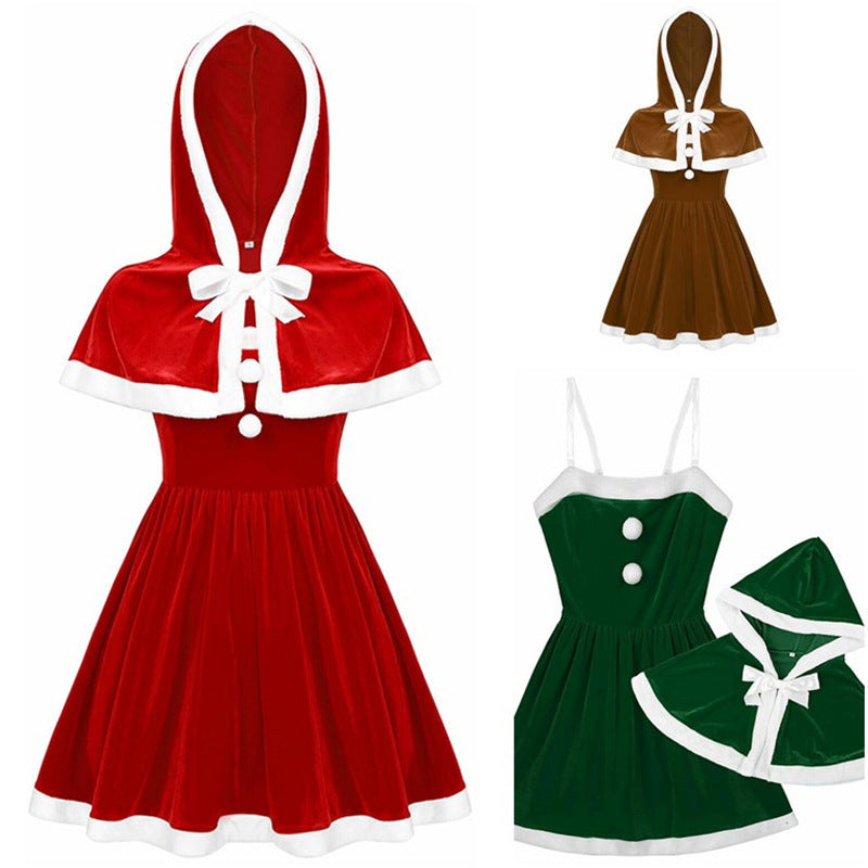Hooded Cape Christmas costume