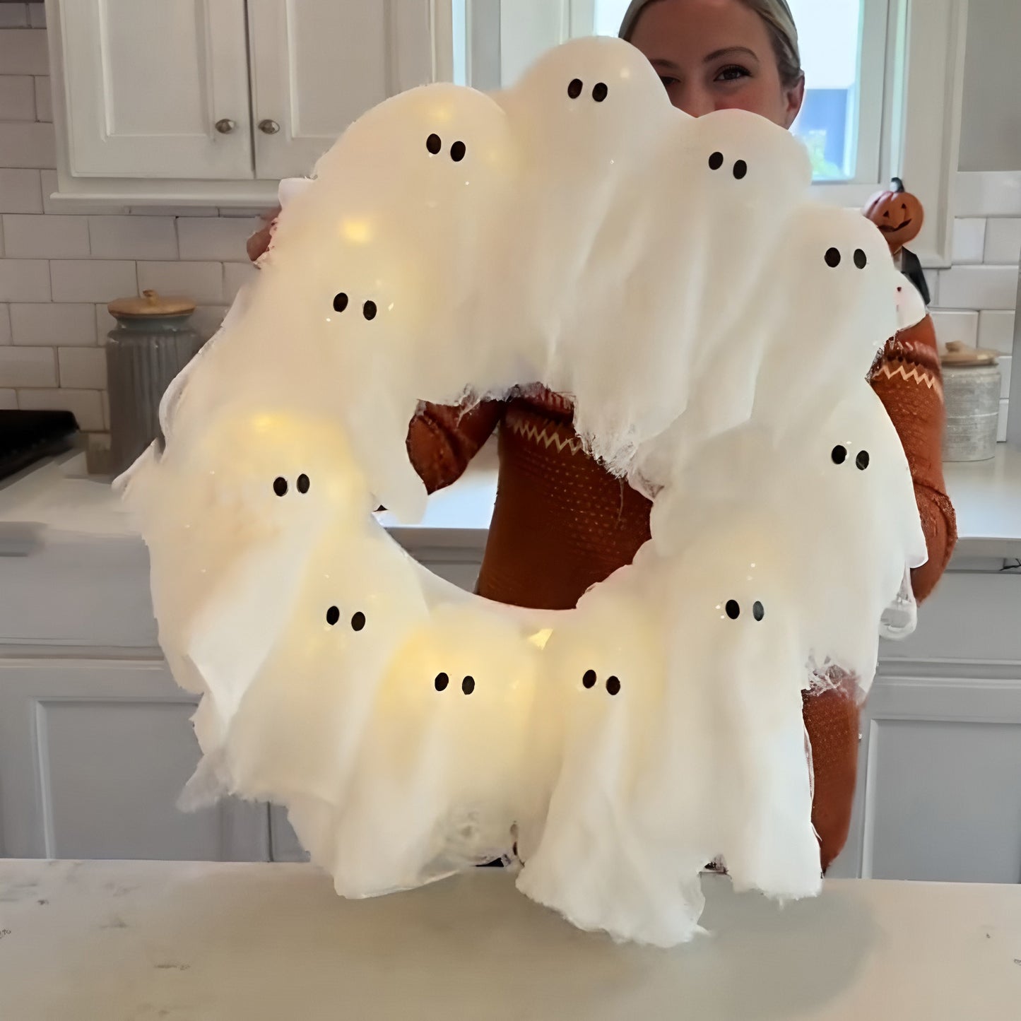 Halloween Light Up Ghost Garland