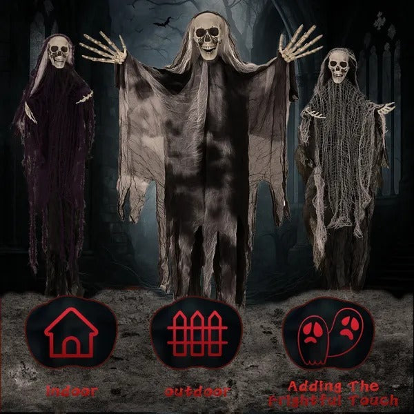 3 Pack Skeleton Ghosts Decorations