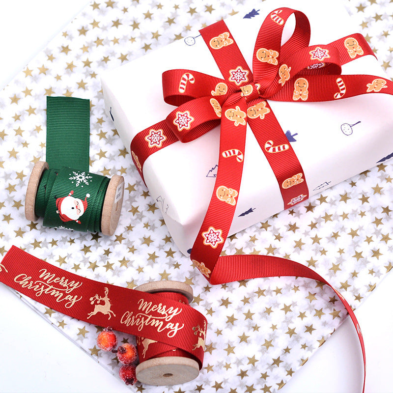 Polyester Christmas Scene Ribbon