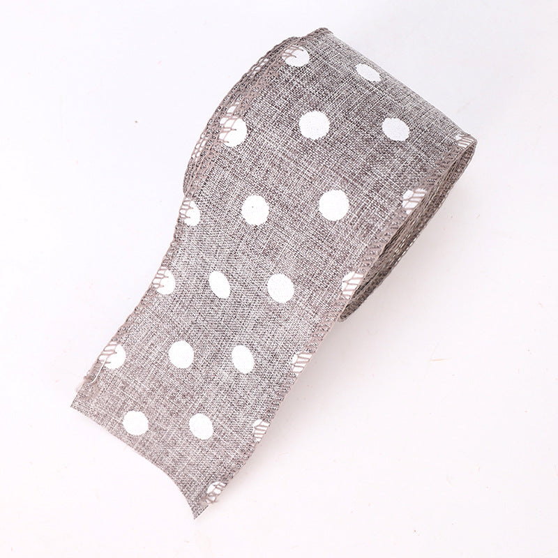 Colorful Lattice Ribbon, Iron Wire Edging