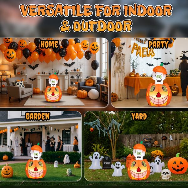 Animated Pumpkin Ghost