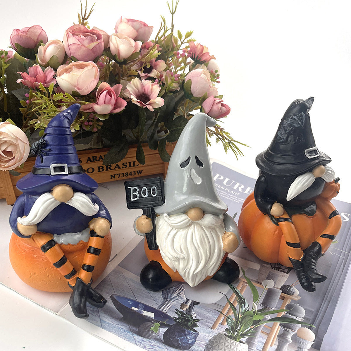 Pumpkin Resin Decorations