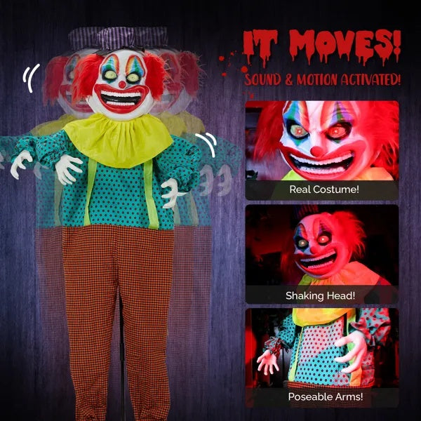 6ft Yellow Eyed Clown