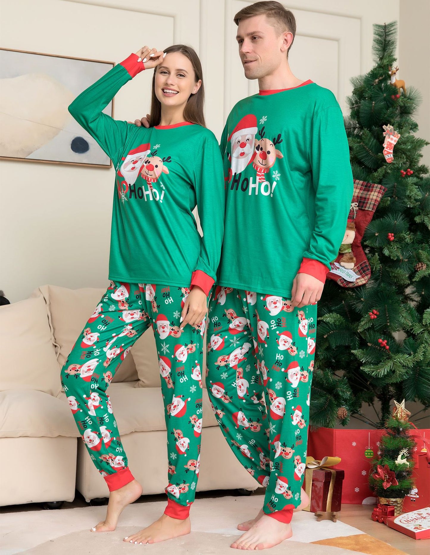 Santa Claus Matching Family Christmas PJs Sets