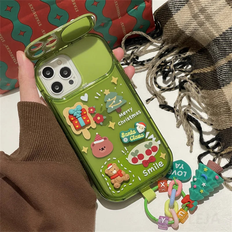 Xmas Santa Claus Cute Elk Hat Phone Case