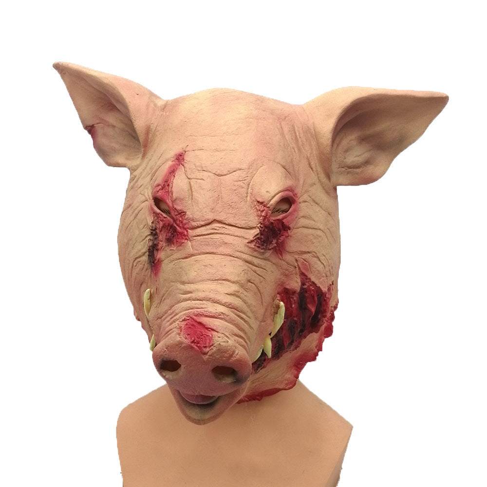 Rotten Face Pig Head Mask