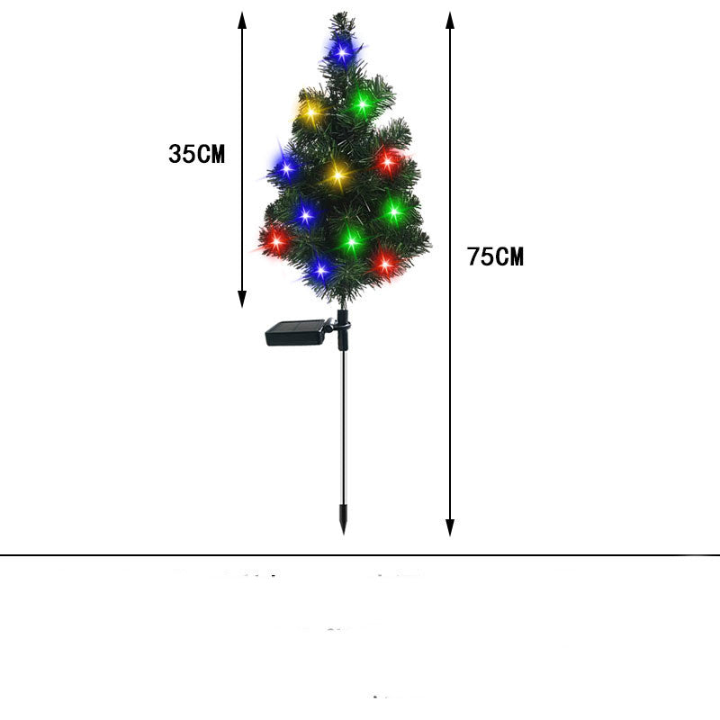 Solar Christmas Tree Lamp Garden
