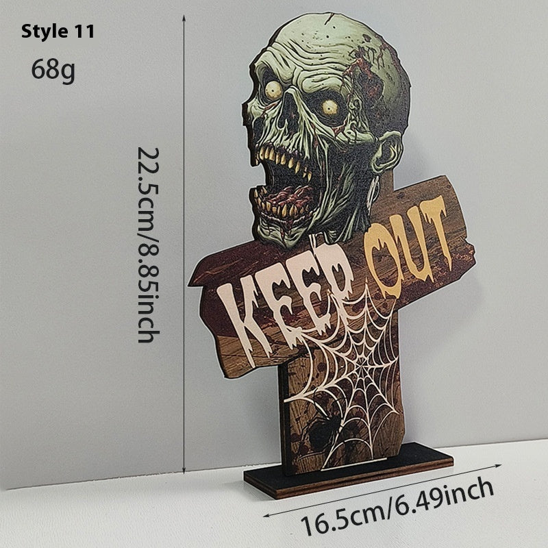 Wooden Retro Halloween Decoration