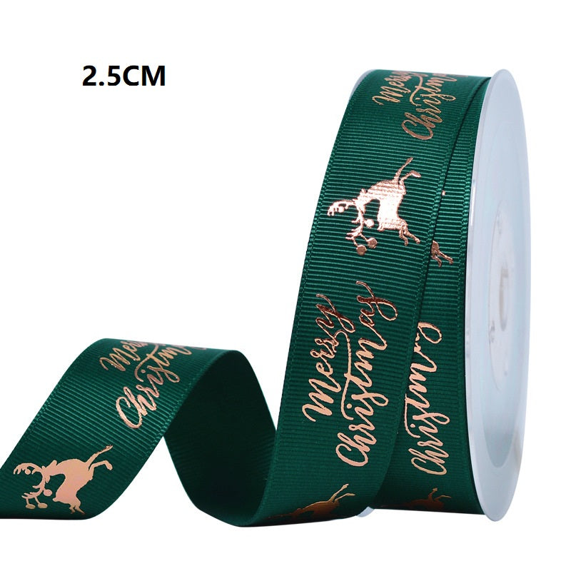 Polyester Christmas Scene Ribbon