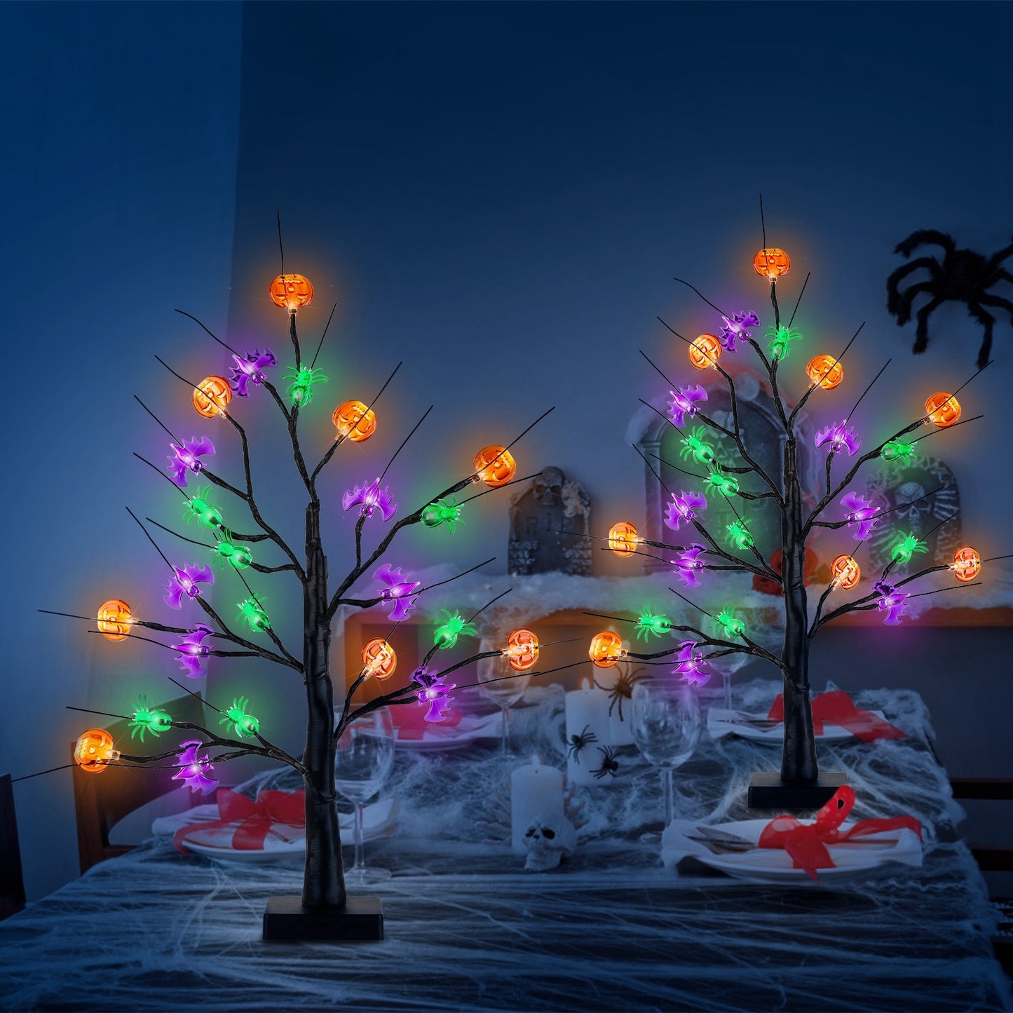 2Pack 1.97FT Lighted Halloween