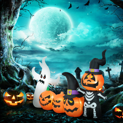 Pumpkin Ghost Family
