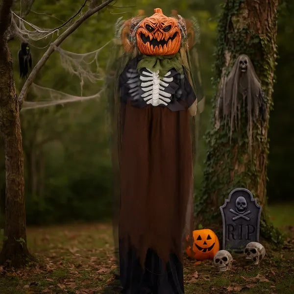 Ghost With Pumpkin Head