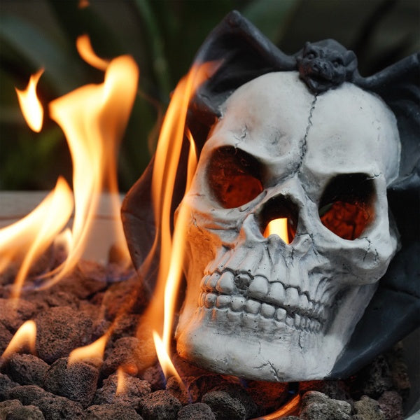 Outdoor Skull Gas Fireplace