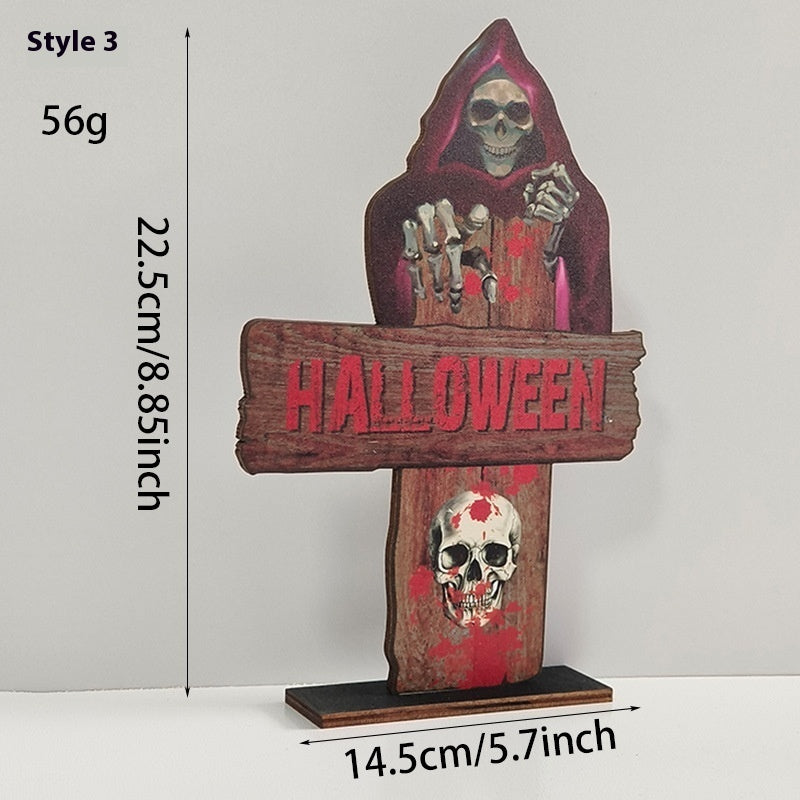 Wooden Retro Halloween Decoration
