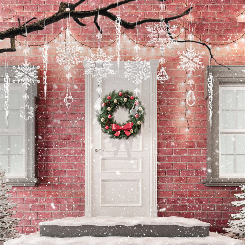 Acrylic Ice Strip Xmas Ornaments