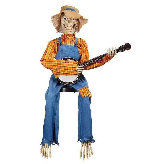Banjo Skeleton Decoration