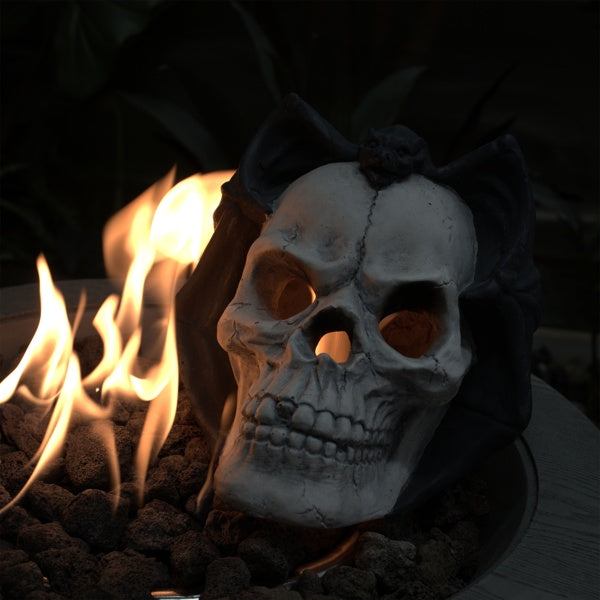 Outdoor Skull Gas Fireplace
