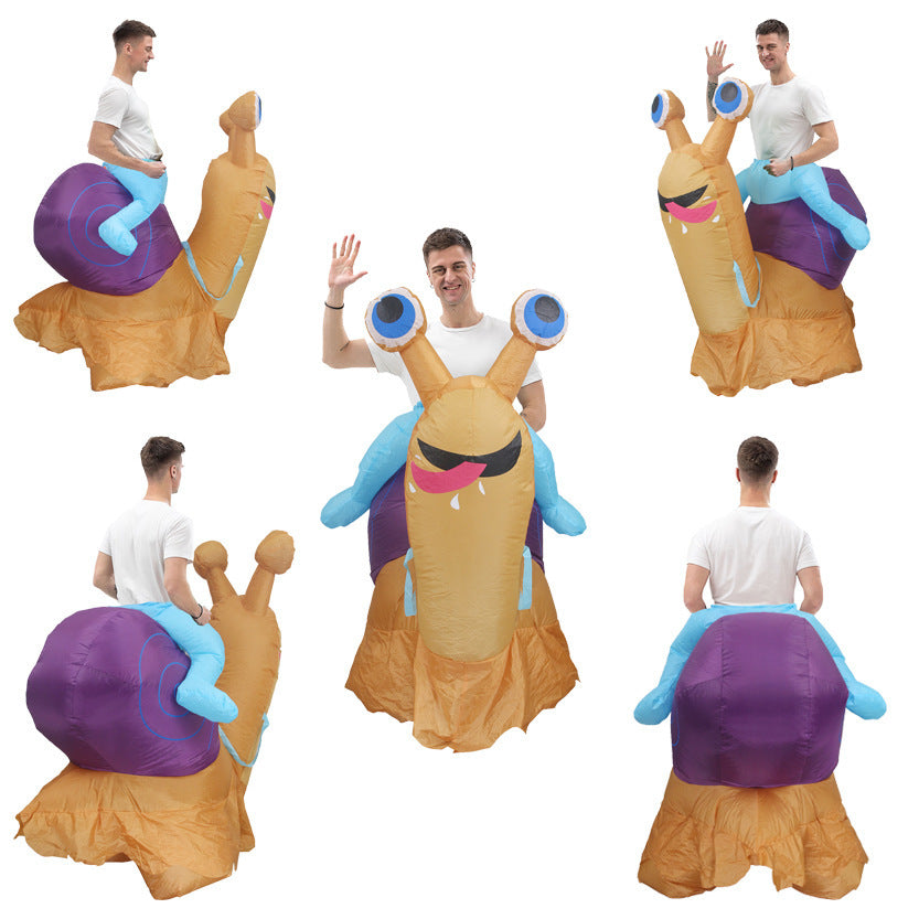 Riding Snail Inflatable Costume