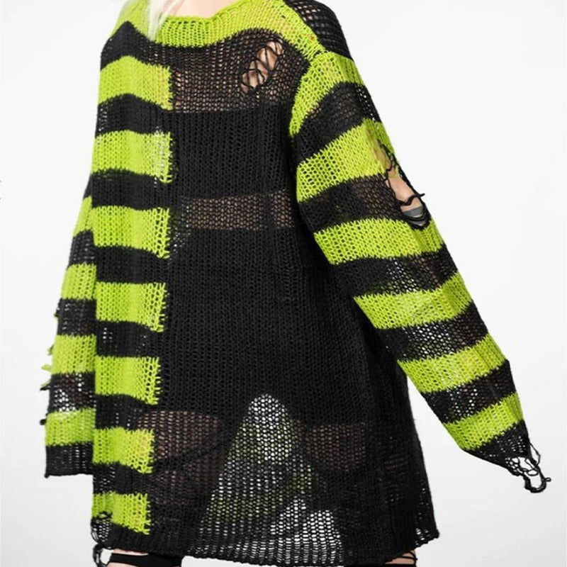 Ripped Long Sweater