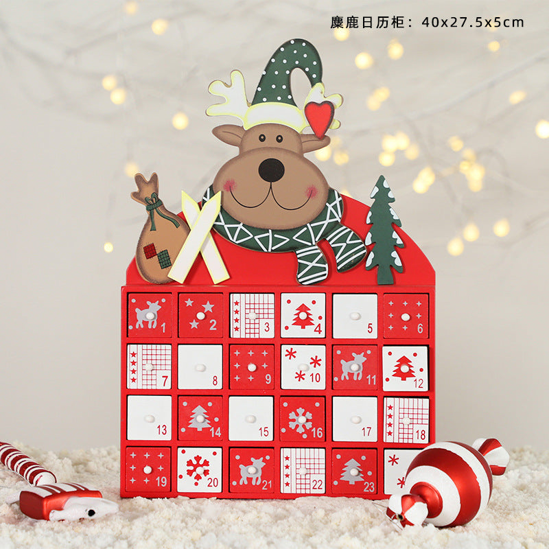 Christmas wooden calendar