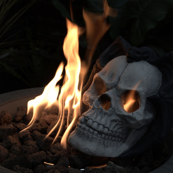 Outdoor Skull Gas Fireplace