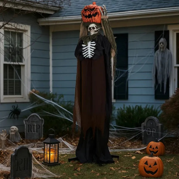 Ghost With Pumpkin Head