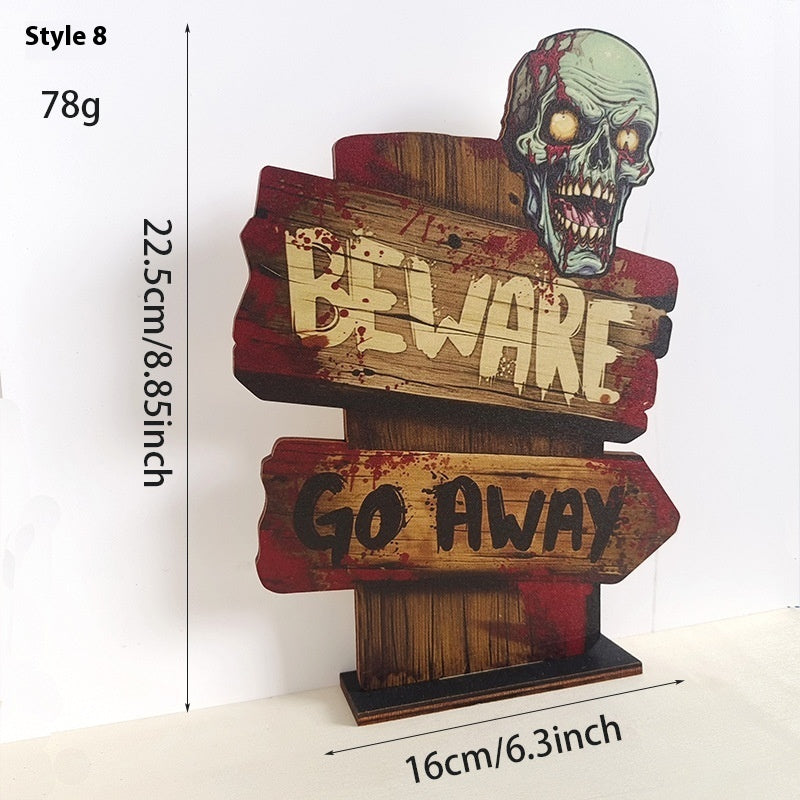 Wooden Retro Halloween Decoration