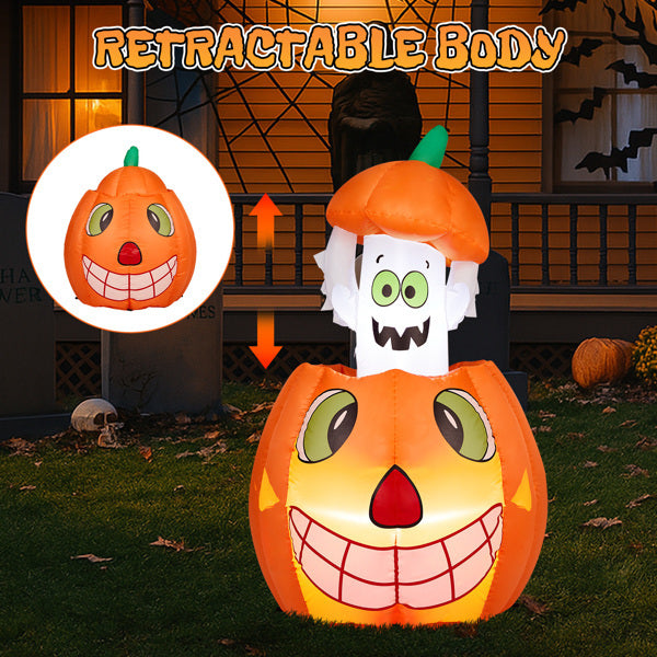 Animated Pumpkin Ghost