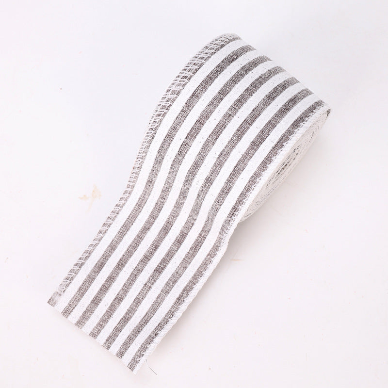 Colorful Lattice Ribbon, Iron Wire Edging