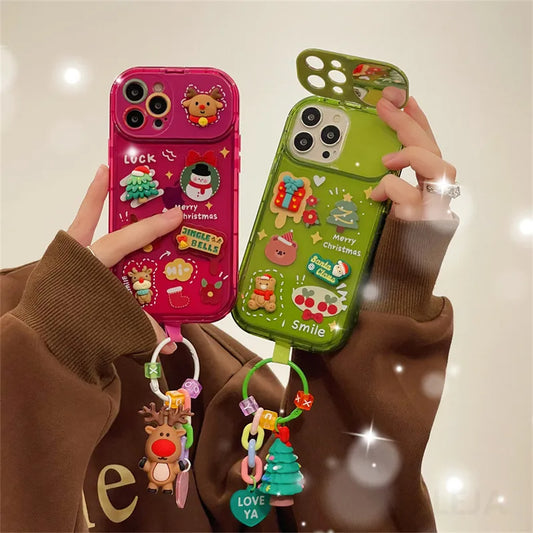 Xmas Santa Claus Cute Elk Hat Phone Case