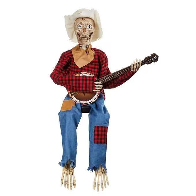 Banjo Skeleton Decoration