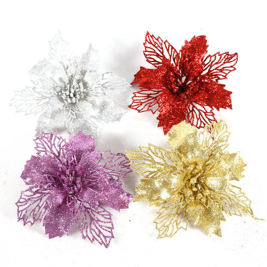 Hollowed out Christmas flowers