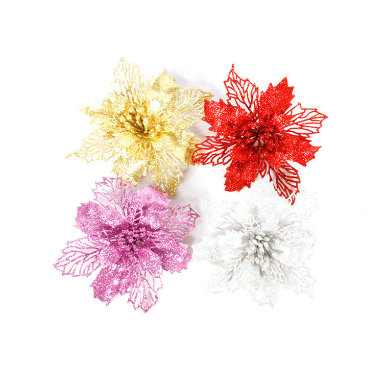 Hollowed out Christmas flowers
