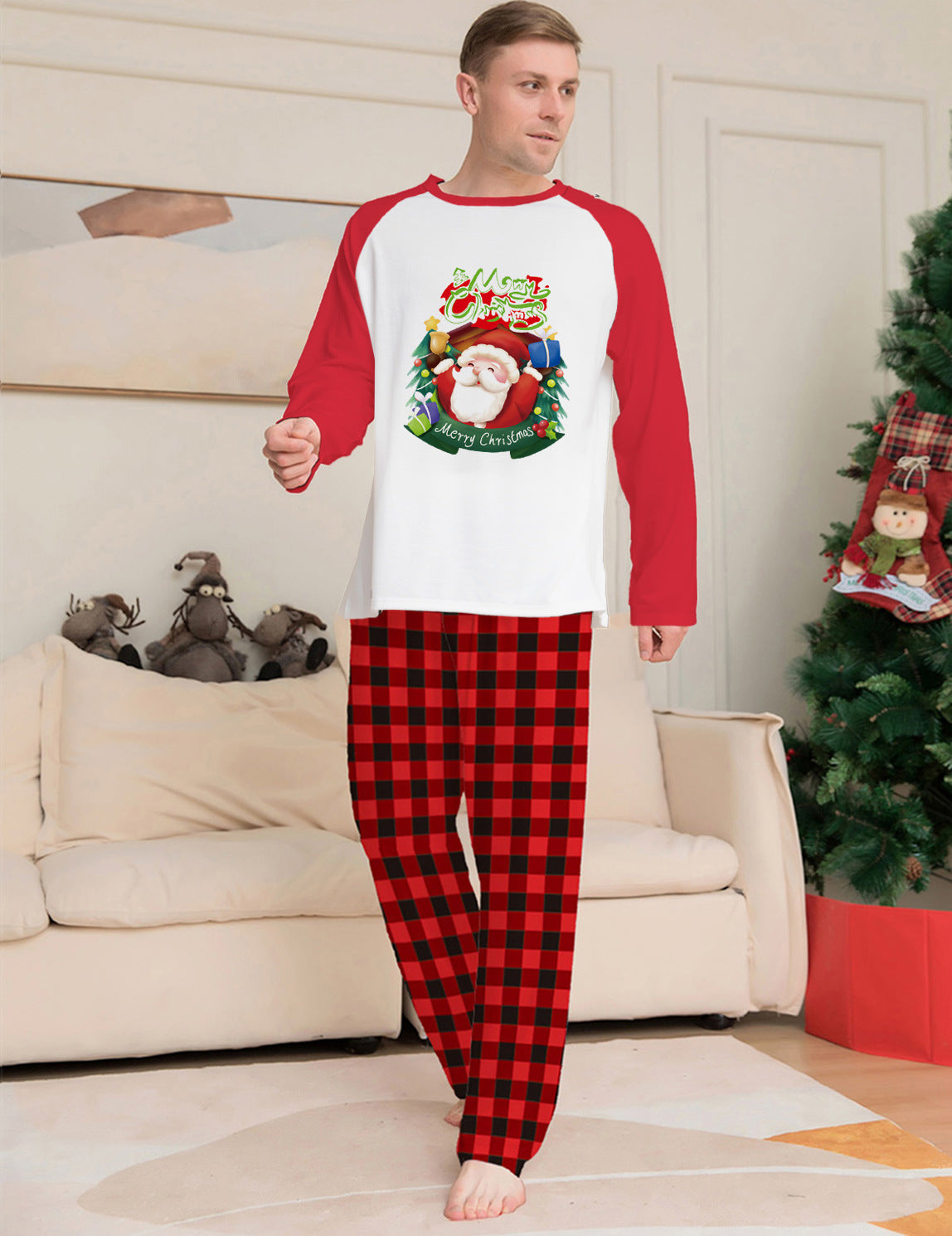Plaid Pants Family Matching Pajamas