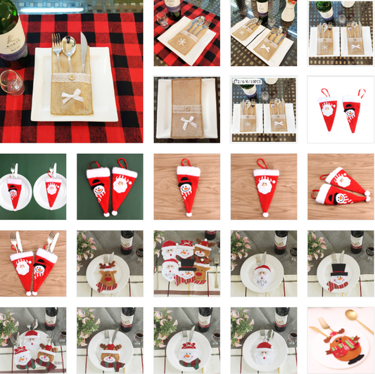 Christmas Knife And Fork Set