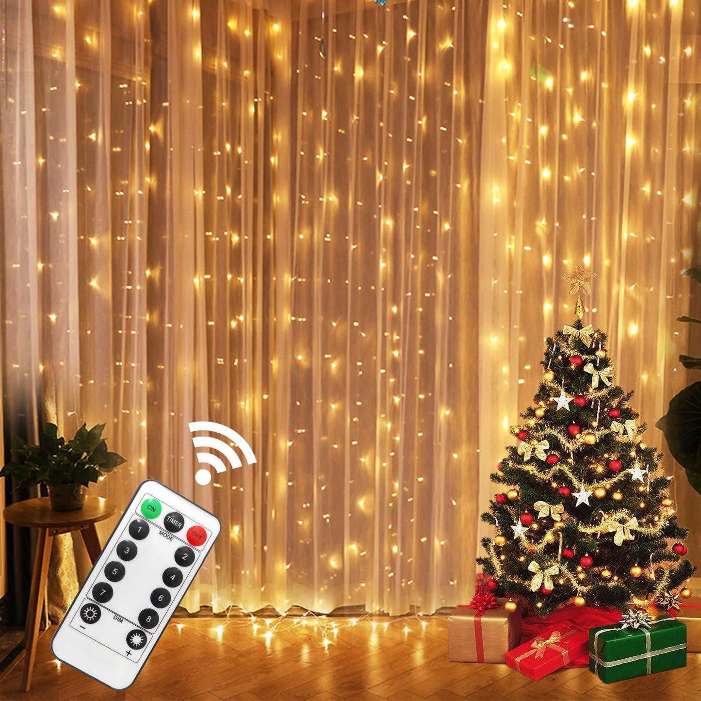 Curtain Garland On The Window USB String Lights
