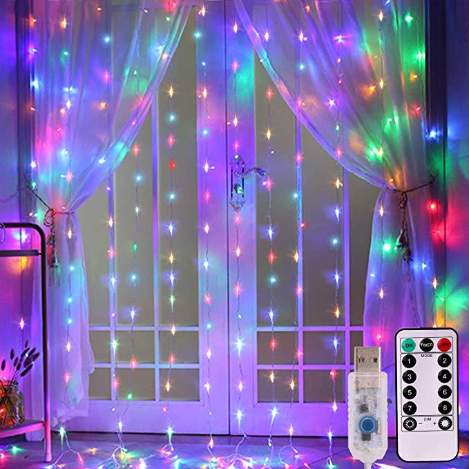 Curtain Garland On The Window USB String Lights