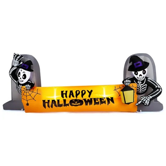 Skeleton Tombstone Banner