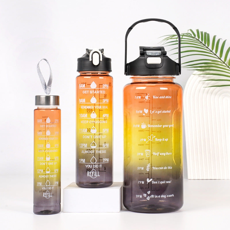 3-in-1 Gradient Color Water Bottles
