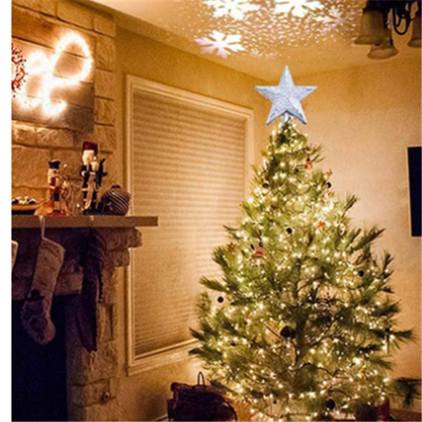 Tree Top Light Star Snowflake