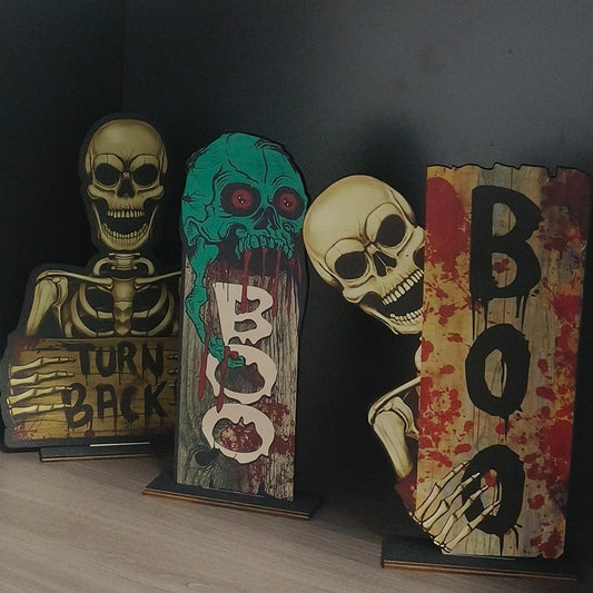 Wooden Retro Halloween Decoration